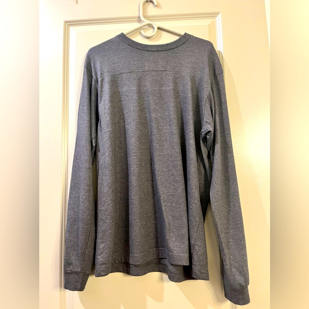 CHAMPS charcoal grey crew neck long sleeve shirt